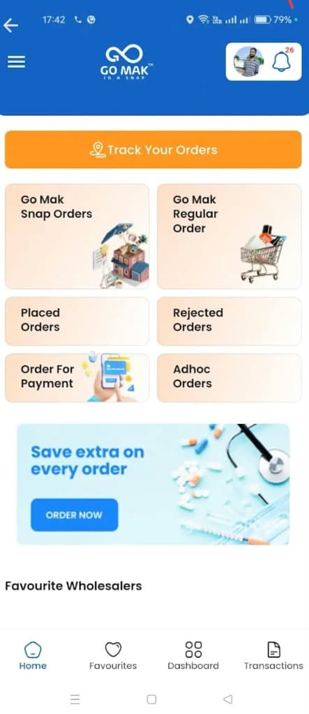 Go Mak Mobile App Screen